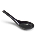 Melamine Soup Spoon 5-1/2", Black
