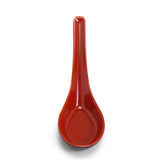Melamine Soup Spoon 5-1/2", Black/Red