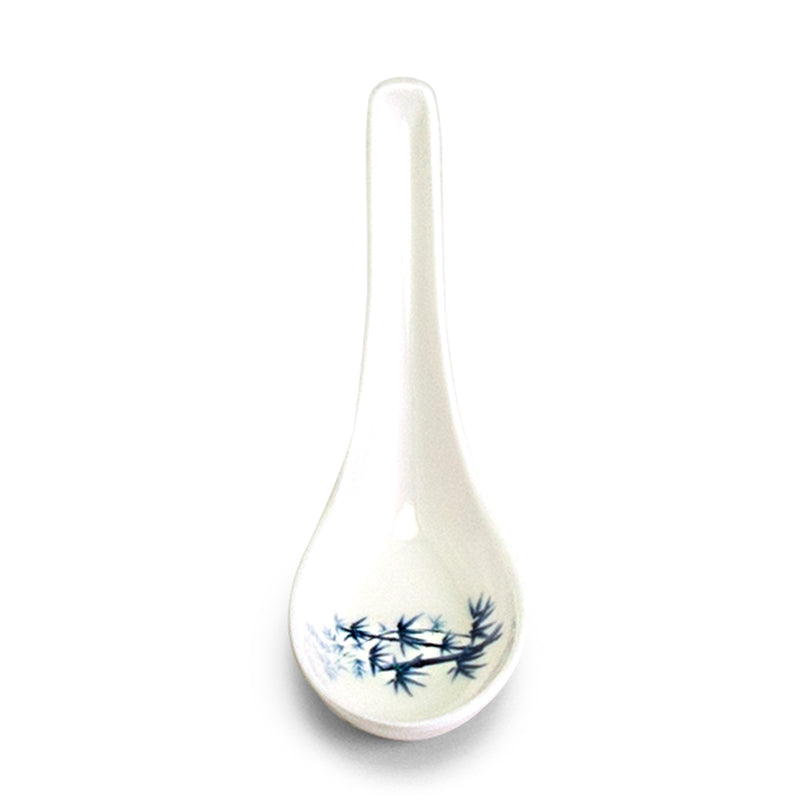 Melamine Soup Spoon 5-1/2", Bamboo