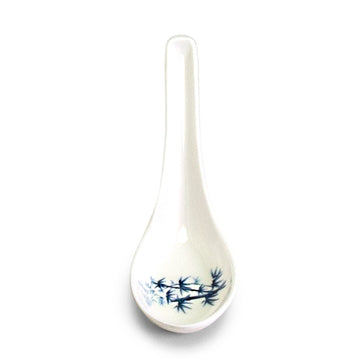 Melamine Soup Spoon 5-1/2", Bamboo