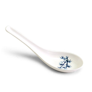 Melamine Soup Spoon 5-1/2", Bamboo