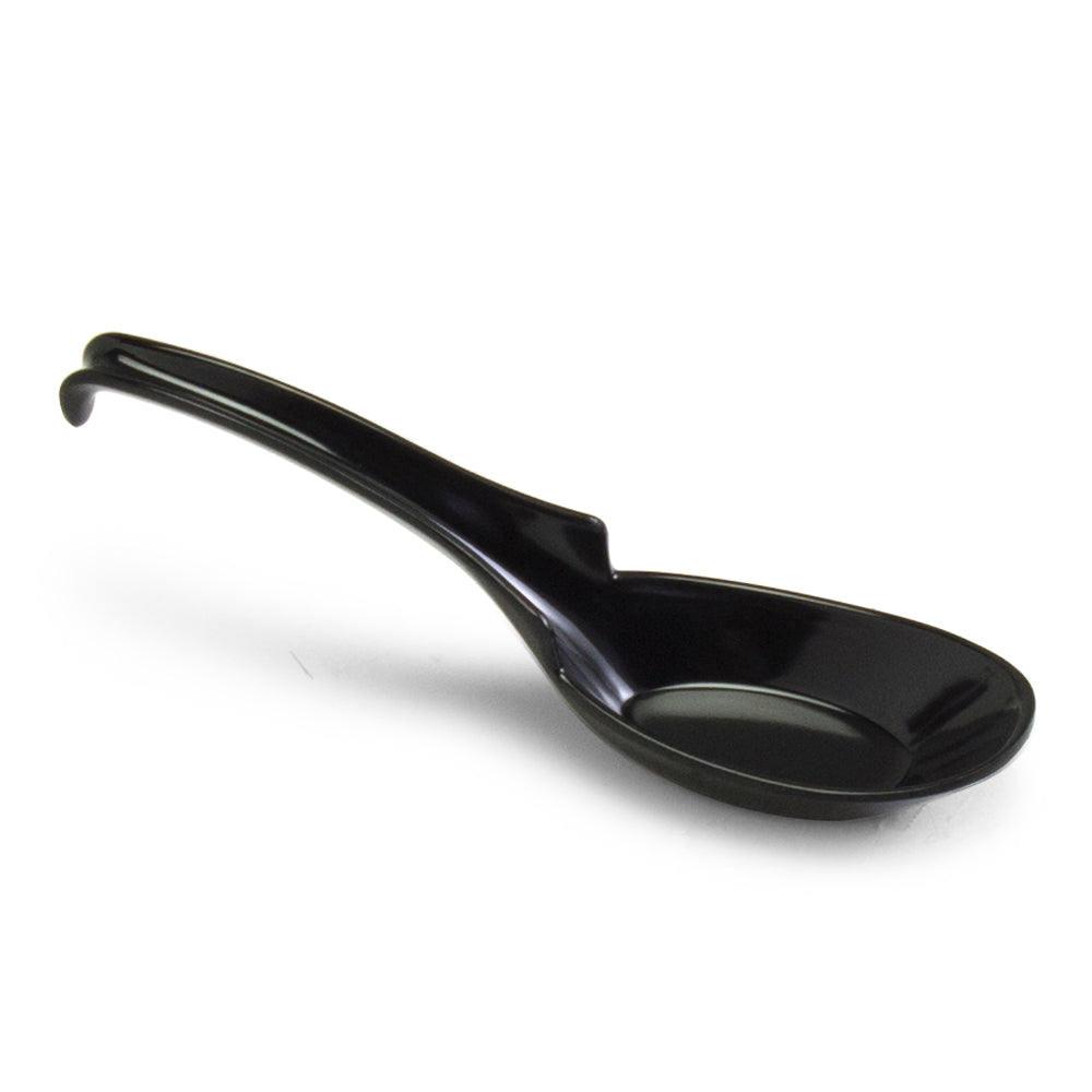 Melamine Soup Spoon 6-1/4", Black