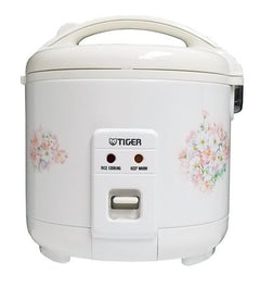 Tiger JNP-0720-FL 4-Cup (Uncooked) Rice Cooker and Warmer, Floral White