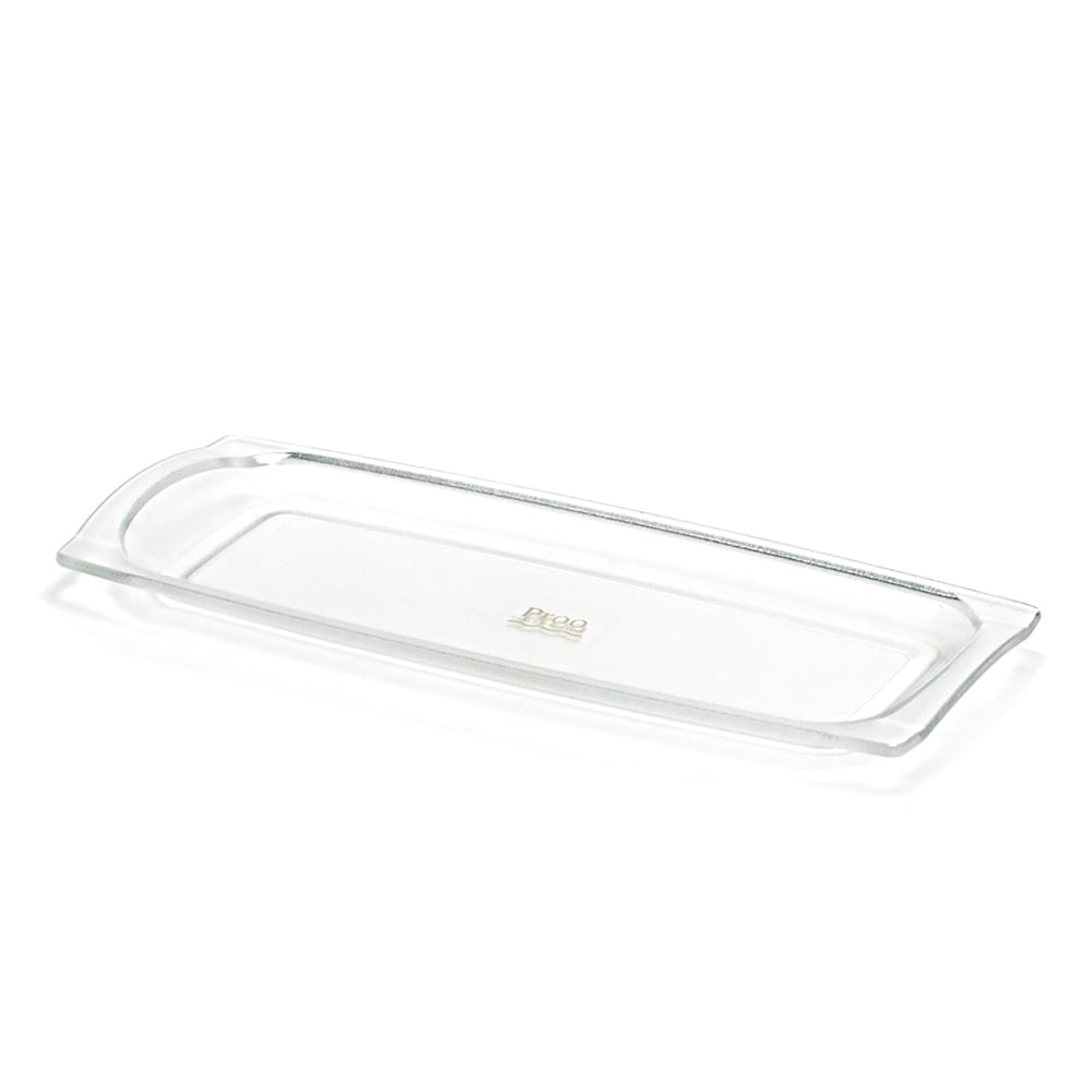 Slim Rectangular Tray Plastic (Clear) 9"x3-5/8"