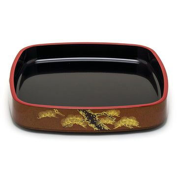 Lacquer Square Sushi Container 15-1/2"