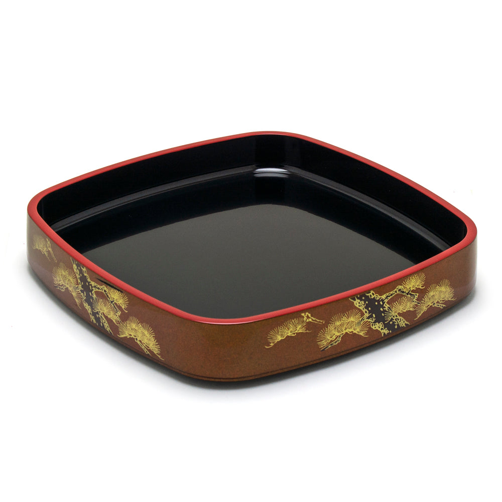 Lacquer Square Sushi Container 15-1/2"