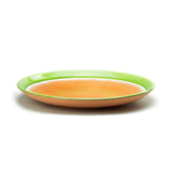 Round Melamine Plate 13-1/8" Orange/Green