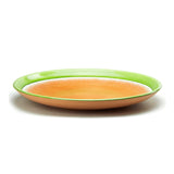 Round Melamine Plate 15-1/2" Orange/Green