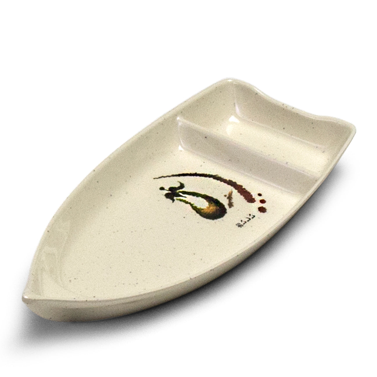 Melamine Sushi Boat 10-1/4", Eggplant