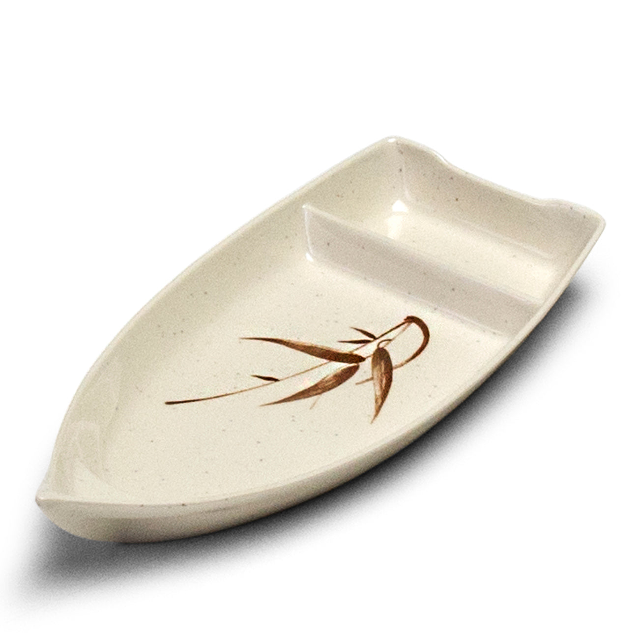 Melamine Sushi Boat 10-1/4", Autumn Grass