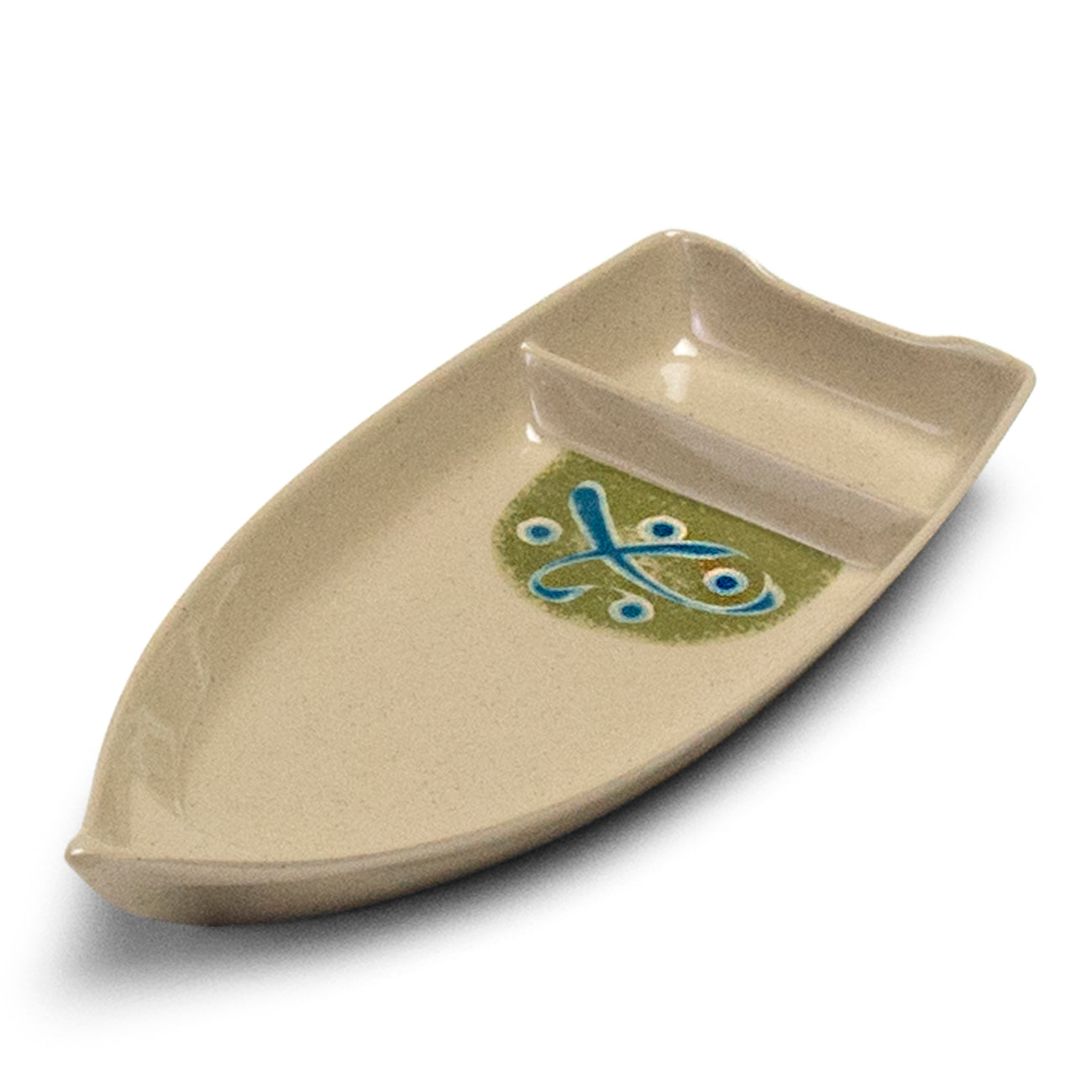 Melamine Sushi Boat 10-1/4", Green