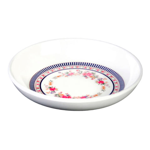 4-1/2" Melamine Round Dish, Rose