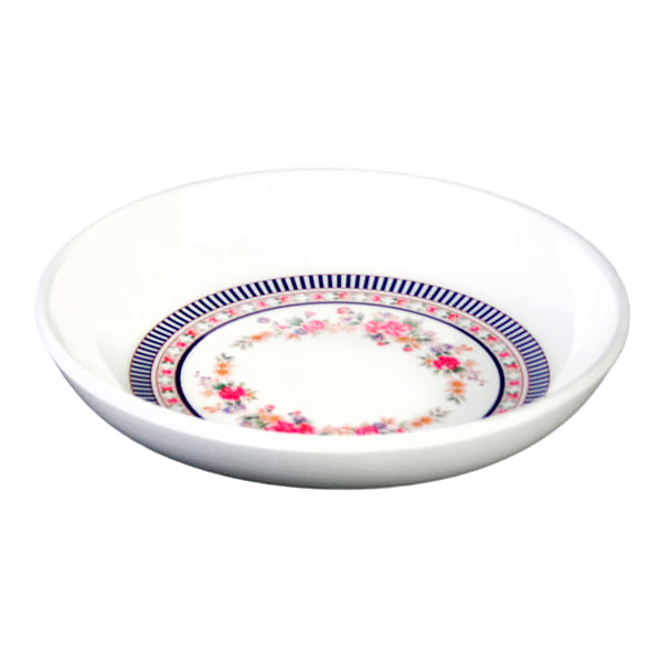 4-1/2" Melamine Round Dish, Rose