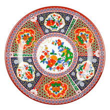 6" Melamine Round Plate, Peacock