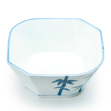 6" Square Bowl, Blue Ceramic