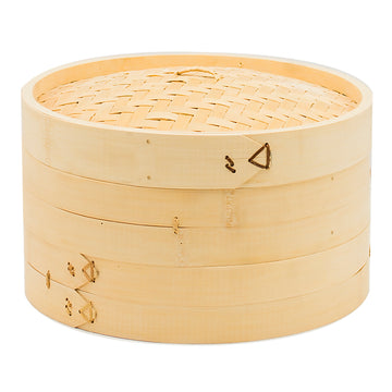 Bamboo Steamer 3-Layer 30cm (12"D)