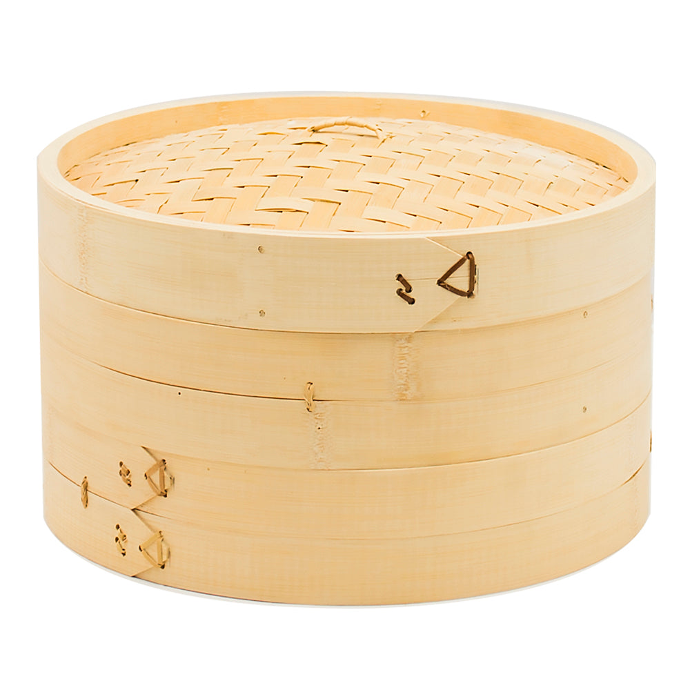 Bamboo Steamer 3-Layer 30cm (12"D)