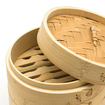 Bamboo Steamer 3-Layer 30cm (12"D)
