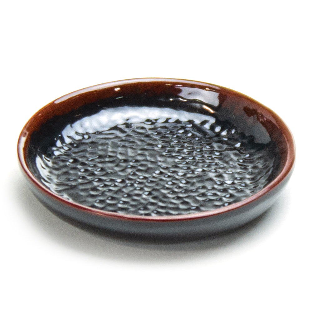 3-1/2" Melamine Round Sauce Dish, Tenmoku