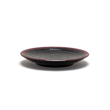 4" Melamine Round Plate, Tenmoku