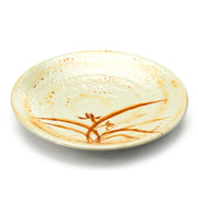 8-1/4" Melamine Round Plate Gold Orchid
