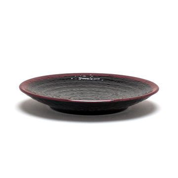 Melamine Round Plate 8-1/4", Tenmoku
