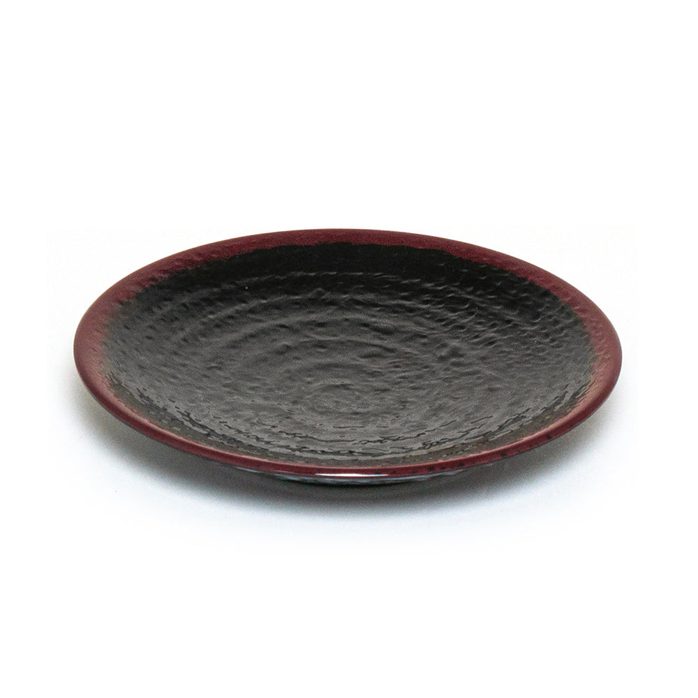 Melamine Round Plate 8-1/4", Tenmoku