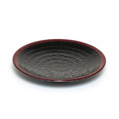 Melamine Round Plate 8-1/4", Tenmoku