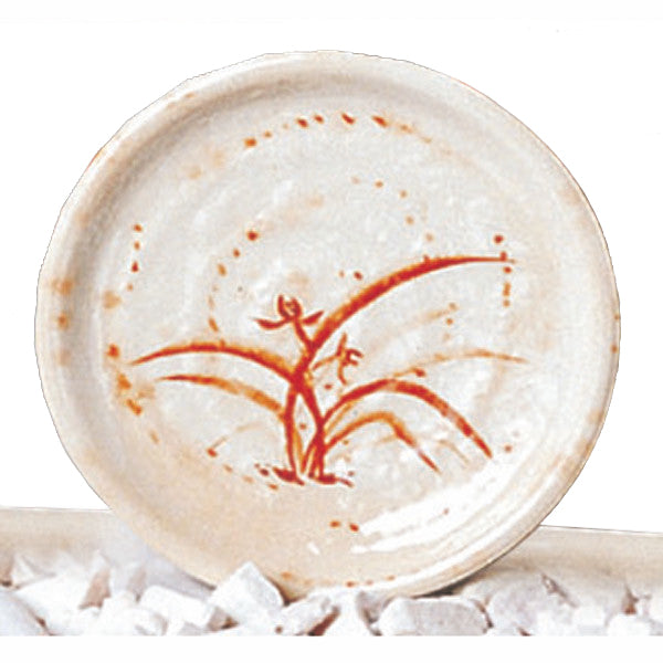 10-1/2" Melamine Round Dinner Plate, Gold Orchid