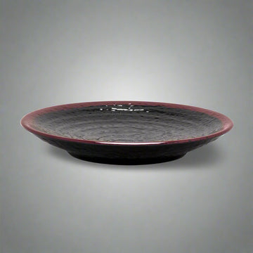 10-1/2" Melamine Round Dinner Plate, Tenmoku