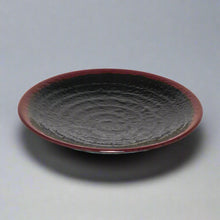 10½″ Black & Brown Tenmoku Melamine Round Dinner Plate