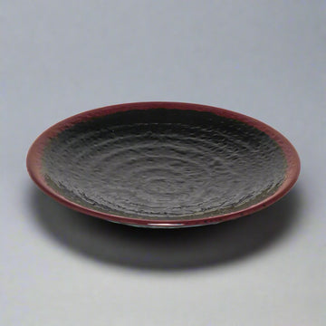 10-1/2" Melamine Round Dinner Plate, Tenmoku