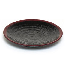 11¾″ Black & Brown Tenmoku Melamine Round Plate
