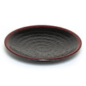 11¾″ Black & Brown Tenmoku Melamine Round Plate