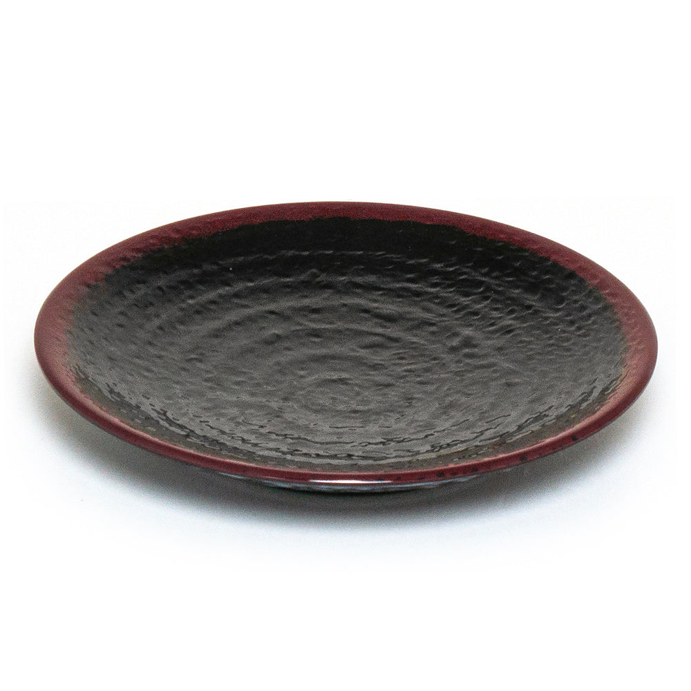 11-3/4" Melamine Round Plate, Tenmoku