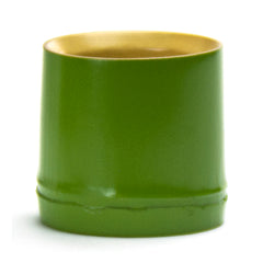 Plastic Sake Cup Green Bamboo 2"x2"