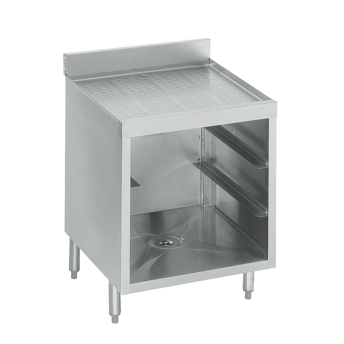Krowne Underbar Glass Rack Storage Cabinet, Rack Slides, 24"W