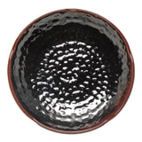 8-1/4" Melamine Lotus Shape Plate, Tenmoku