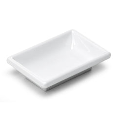 3-3/4" Melamine Rectangular Sauce Dish, White