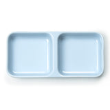 3"X6" Melamine Twin Sauce Plate, Blue Jade