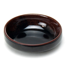 3½″ Black & Brown Tenmoku Melamine Round Soy Sauce Dish
