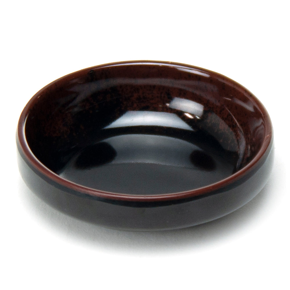 3-1/2" Melamine Soy Sauce Dish, Tenmoku