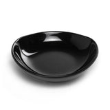 4-1/2" Melamine Round Saucer Dish, Black