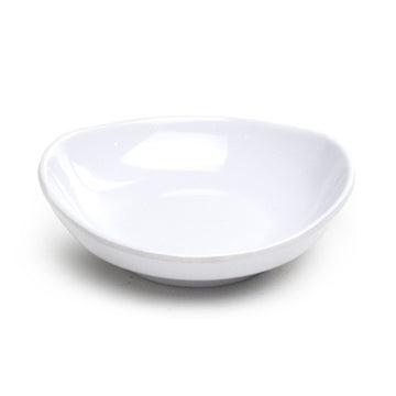 4-1/2" Melamine Round Saucer Dish, White