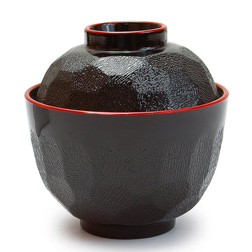 Miso Soup Bowl W/Lid Lacquer (Bk)