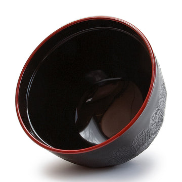 Miso Soup Bowl W/Lid Lacquer (Bk)