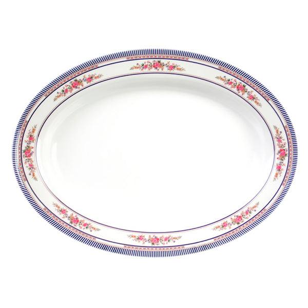 9X6-3/4"Deep Melamine Oval Platter 7oz, Rose