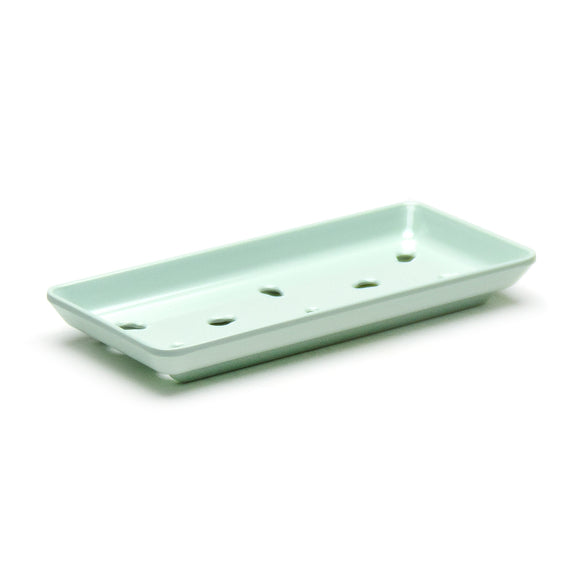 Melamine Sushi Case Plate (Light Green) 8-3/4 X4