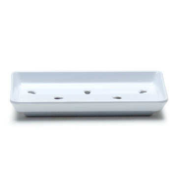 Melamine Sushi Case Plate (White) 8-3/4X5"