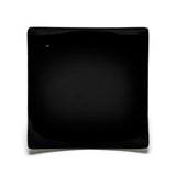 7-3/8" Melamine Square Flare Plate, Black